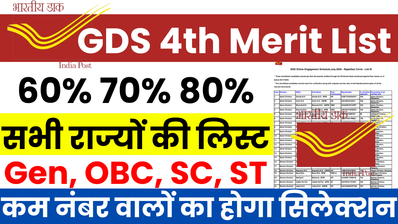 GDS 4th Merit List