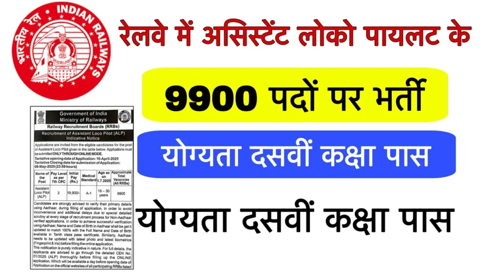 RRB Assistant Loco Pilot Vacancy