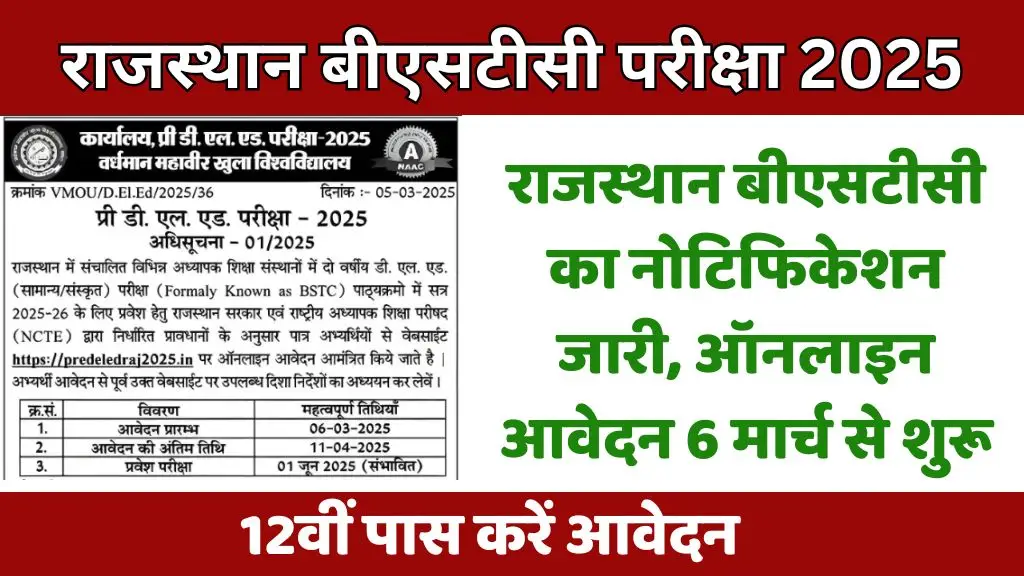 Rajasthan BSTC Notification